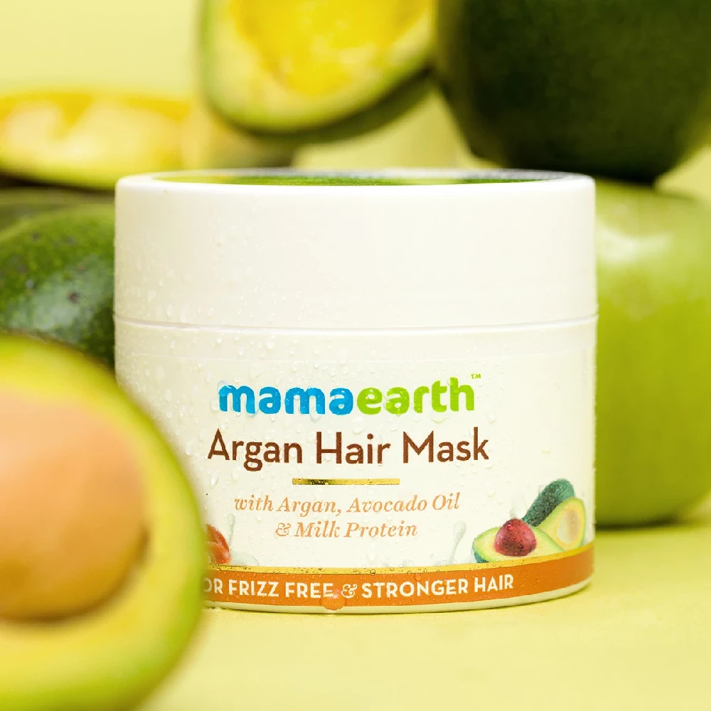 Argan Hair Mask with Argan, Avocado Oil, and Milk Protein for Frizz-free and Stronger Hair, 200 ml-2.webp